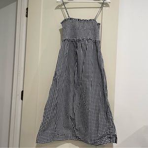 Navy and White Gingham J.Crew dress size xs